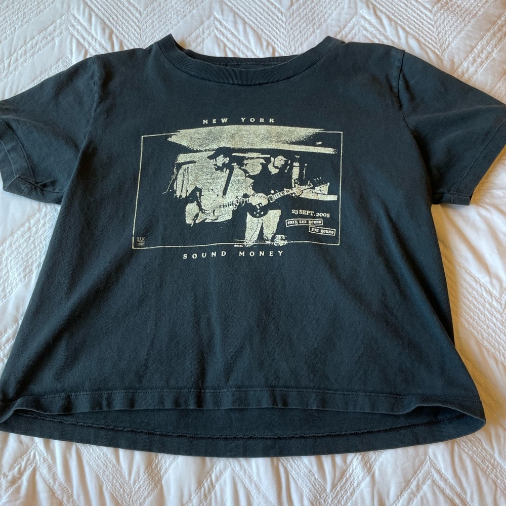 Brandy Melville John Galt New York Sound Money T-Shirt